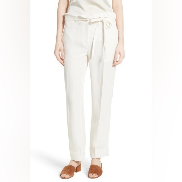 NWT Theory Gunilla Clean Twill Tie Waist Pants Sz 6